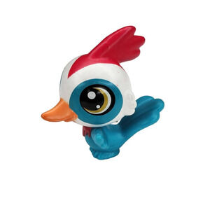 Littlest Pet Shop Blue/White Woodpecker #82259 50051 Bird